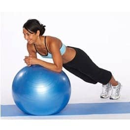 Pelota pilates 65 cm azul